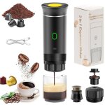 Machine  caf portable cafetire chauffante portable cafetire de voiturecafetire  piles mini machine ...