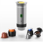 Machine  caf portable - cafetire  expresso - 12v - chauffage lectrique - 19 bar - noir