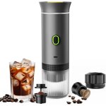 Machine  caf portable de voyagechauffage rapide 3 en 1 cafetiere portable 12v auto - chauffage de 4 ...
