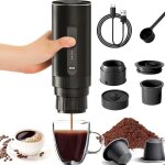 Machine � caf� portable20barmachine � caf� 2en1auto - chauffage 4�6 minutesgrandes capsulescaf� moulunoir ...