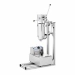 Machine a churros chichis poussoir presse appareil professionnel (5 litres 5 douilles acier inoxydable ...