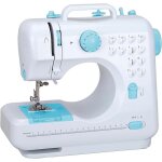 Machine � coudre �lectrique 12 points machine � coudre domestique � double fil eu 220v bouton bleu
