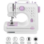 Machine à coudre electronique débutant 12points portable ajustables multifonction fil et vitesse double ... Machine à coudre electronique débutant 12points portable ajustables multifonction fil et vitesse double ...