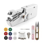 Machine  coudre manuelle outil de couture sans fil mini machine  coudre portable blanche couture rapide ...
