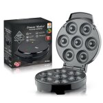 Machine  donut 1000w appareil  beignets pour 7 petits donuts plaque chauffante anti - adhrente mini ...