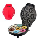 Machine � donuts 1200w 7 cavit�s appareil � mini donuts antiadh�sif chauffage double face pour petit ...