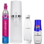 Machine � eau gazeuse - sodastream - terra white - 1 bouteille 1l - sirop pepsi - �cologique