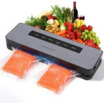 Machine emballer sous vide 6 en 1 scellage de 30 cm 65 kpa strilisation par lumire uv comprend 10 sacs ...