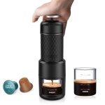 Machine à espresso portative - pour café moulu - cafetière de voyage de petite taille - pas de batterie ... Machine à espresso portative - pour café moulu - cafetière de voyage de petite taille - pas de batterie ...