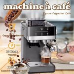 Cafetire express semi - automatique 20 bar bras  double coulement rservoir 18l caf moulu et monodose ...