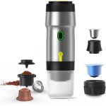 Machine  expresso lectrique portable cafetire de voyage pour camping cafetire de voiture auto - chauffante ...