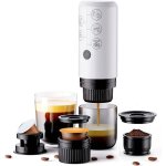 Machine à expresso portable électrique rechargeable 12 v ? 3 en 1 compatible avec les capsules ns et ... Machine à expresso portable électrique rechargeable 12 v ? 3 en 1 compatible avec les capsules ns et ...