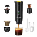 Machine � expresso portable3 - en - 1 cafeti�re � capsules et moulu avec batteriecompatible dosettes ...