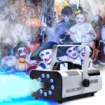 Machine  fume - uking 1200w fog avec 9 led rvb et tlcommande