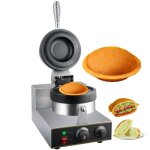 Machine  gaufres pour glaces 1300w gaufrier  bulles avec fonction rotative  180 pour hamburger glacire ...