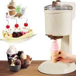 Machine  glace italienne mini automatique 1l inox rutilisable multicolore sorbetiere