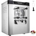 Machine  glace pile lectrique capacit 20 l / h - vevor - sorbetire en acier inoxydable 304 - pour ...
