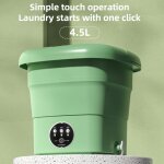 Machine � laver pliable avec panier de vidange pour sous - v�tements de voyage en appartement mini laveuse ...