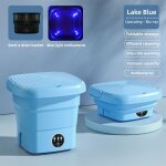 Machine  laver pliable avec panier de vidange pour sous - vtements de voyage en appartement mini laveuse ...