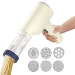 Machine  ptes lectrique portable avec 6 moules  nouilles machine  ptes rechargeable 1500mah avec ...