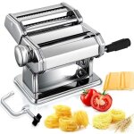 Machine � p�tes manuelles en acier inoxydable pour faire tagliatelle spaghettis lasagnes ravioles 7 �chelles ...