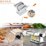 Machine � p�tes - machine � nouilles manuelle r�glable en acier inoxydable pour faire vos propres p�tes ...