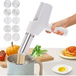 Machine � p�tes - resteq - yuchengtech - �lectrique sans fil - 10 moules interchangeables - acier inoxydable ...