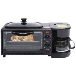 Machine petit - djeuner 3 en 1 grille - pain four plaque grill avec machine  caf