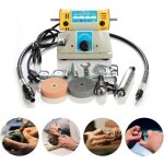 Machine de polissage de polisseur de banc 350w touret a polir 10000 tr / min petite � graver le bois ...