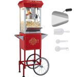 Machine  pop - corn avec chariot - duoku - 850 w 8 oz - 48 tasses - rouge - pop - corn de style cinma ...