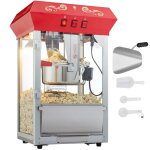 Machine � pop - corn - duoku - np08001se - 850 w - 48 tasses par lot - verre tremp�