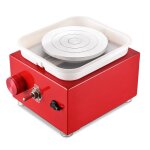 Machine � poterie mini 2000 tr / min - plateau tournant m�tal 2 disques 10 / 6. 5 cm outils argile et ...