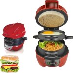Machine à sandwich pour petit - déjeuner gaufrier pour hamburgers à usage commercial avec anneau de cuisson ... Machine à sandwich pour petit - déjeuner gaufrier pour hamburgers à usage commercial avec anneau de cuisson ...