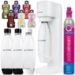 Machine � soda - sodastream - gaia - blanc - 3 bouteilles 1l - cartouche co2 - 6 saveurs sans sucre