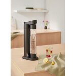 Machine  soda - studio - 1l - sans lectricit - noir - bouteille rutilisable