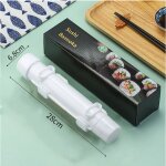 Machine � sushis rouleau � sushis cylindrique fait maison moule � sushis gadgets de cuisine diy (blanc) ...