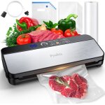 Emballeuse sous vide - hompany - 8 en 1 - 80 kpa - coupe - sac intgr - tuyau daspiration?110w?11 sacs ...