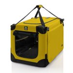 Maelson soft kennel jaune safran 62 cm - cage de transport pliable pour chien
