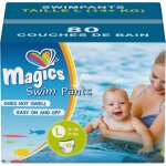 Magics couches culotte de bain l (14 + kg) - 80x swim pants - 8 paquets de 10 couche jetables pour protection ...
