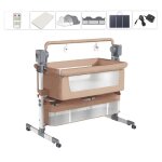Magic zc - berceau bb lectrique - 4modes cadeaux tels que moustiquaires lit cododo pliant lit pliable ...