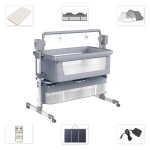 Magic zc - berceau cododo lectrique - lit bebe barreau 0 - 2ans lit voyage bb lecteur bluetooth et ...