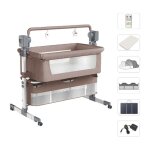 Magic zc - berceau lectrique lit bebe - lit cododo multifonctionnel bluetooth avec musique balanoire ...