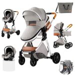 Magic zc poussette 3 en 1 poussette trio poussette pour nouveau - n poussette bb poussette canne haute ...