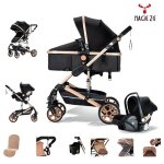 Magiczc poussette combin�es3 en 1ceinture de s�curit� � 5 pointspour nouveau n�pliableavec nacellecosy ...