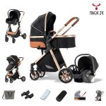 Magiczc poussette combin�esb�b�trio3 en 1nouveau n�pliabledossier r�glablesac de maman0 - 4 ansor noir ...