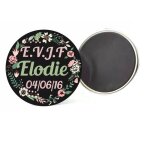 Magnet badge evjf personnalisable e. v. j. f enterrement vie de jeune fille mariage