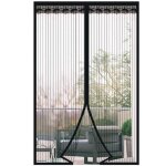 Magn�tique moustiquaire porte 80 * 200cmmoustiquaire porte fenetre aimant�e magnetiquerideaux toile insect ...