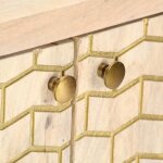 Promotion mai * buffet bahut - armoire de rangement - doré 120x30x75 cm bois de manguier massif eu5556286500 ... Promotion mai * buffet bahut - armoire de rangement - doré 120x30x75 cm bois de manguier massif eu5556286500 ...