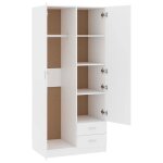 Promotion mai * garde - robe - armoire de chambre - porte - vetement - blanc 80x52x180 cm eu10405800639 ...