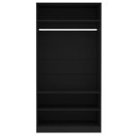 Promotion mai * garde - robe - armoire de chambre - porte - vetement - noir 100 x 50 x 200 cm eu10377800226 ...